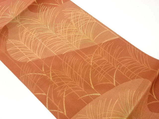 JAPANESE NAGOYA OBI FOR SUMMER / WOVEN WAVY STRIPE